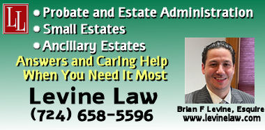 Law Levine, LLC - Estate Attorney in Armstrong County PA for Probate Estate Administration including small estates and ancillary estates